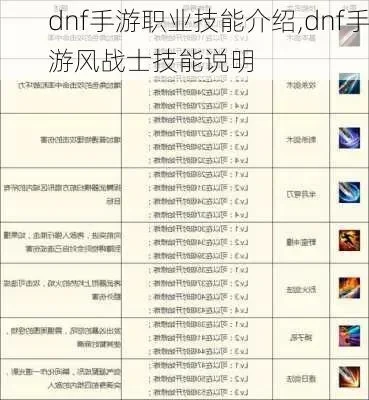 dnf手游风战士是啥-DNF手游风战士解析